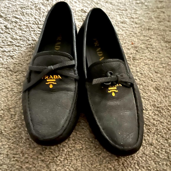 AUTHENTIC Prada driving Mocs. Or loafers barely worn - Picture 1 of 9